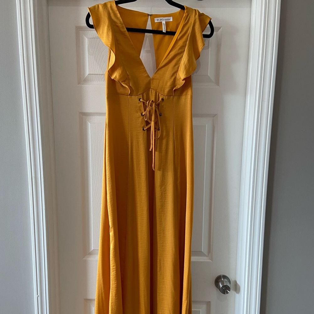 BCBG Generation open back maxi dress wedding guest